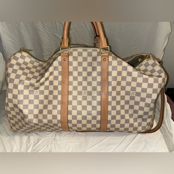 Louis Vuitton Keepall Bandoulière 55 - Damier Azur Canvas - Picture 9 of 9
